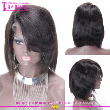 Non transformés en gros vierge cheveux humains brésiliens bob lace front perruque courte pour femmes noires